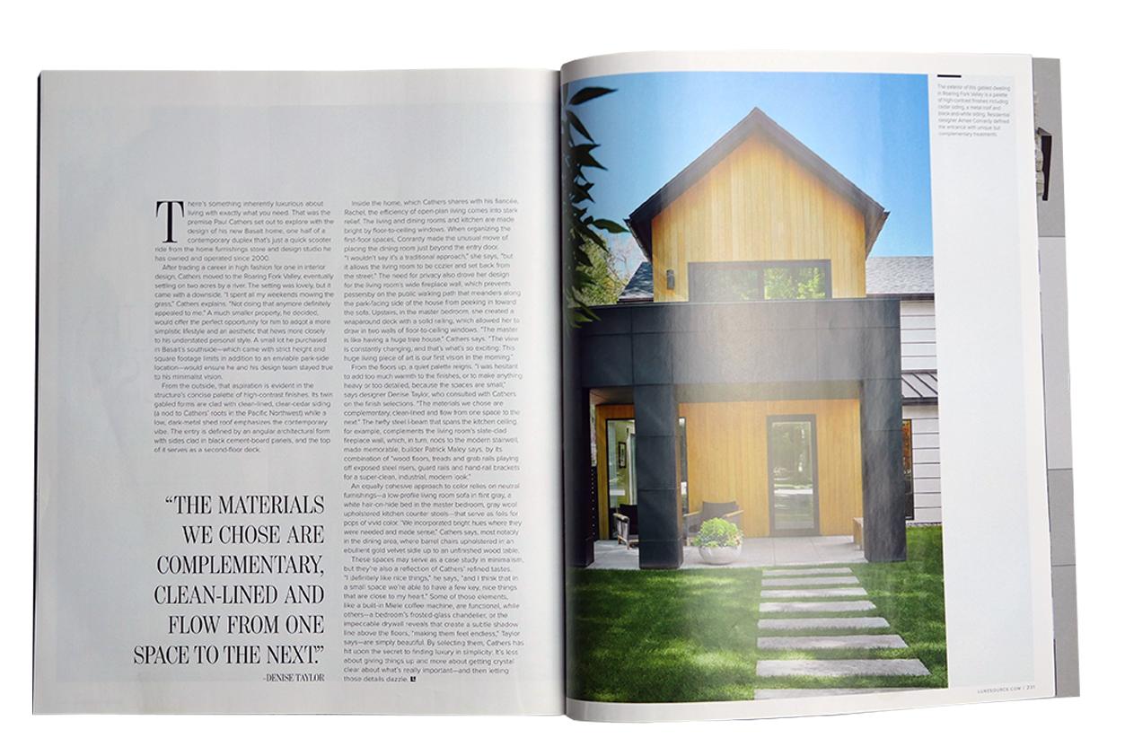 Maley Building feature in Luxe interiors + design magazine