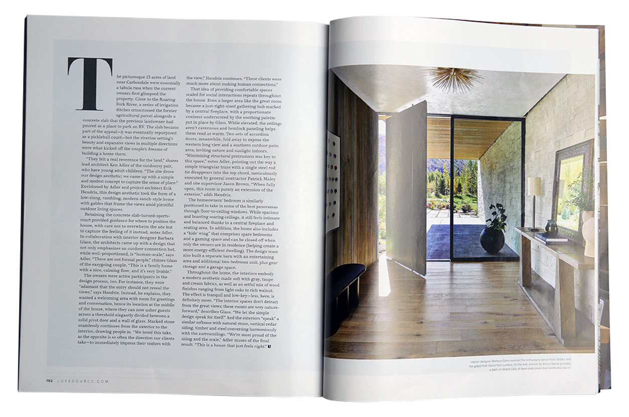 Maley Building feature in Luxe interiors + design magazine