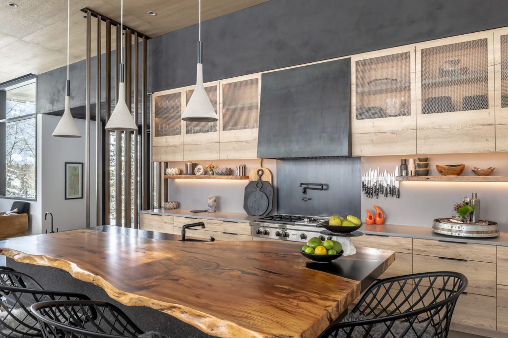 Kitchen of a custom home built by Maley Building