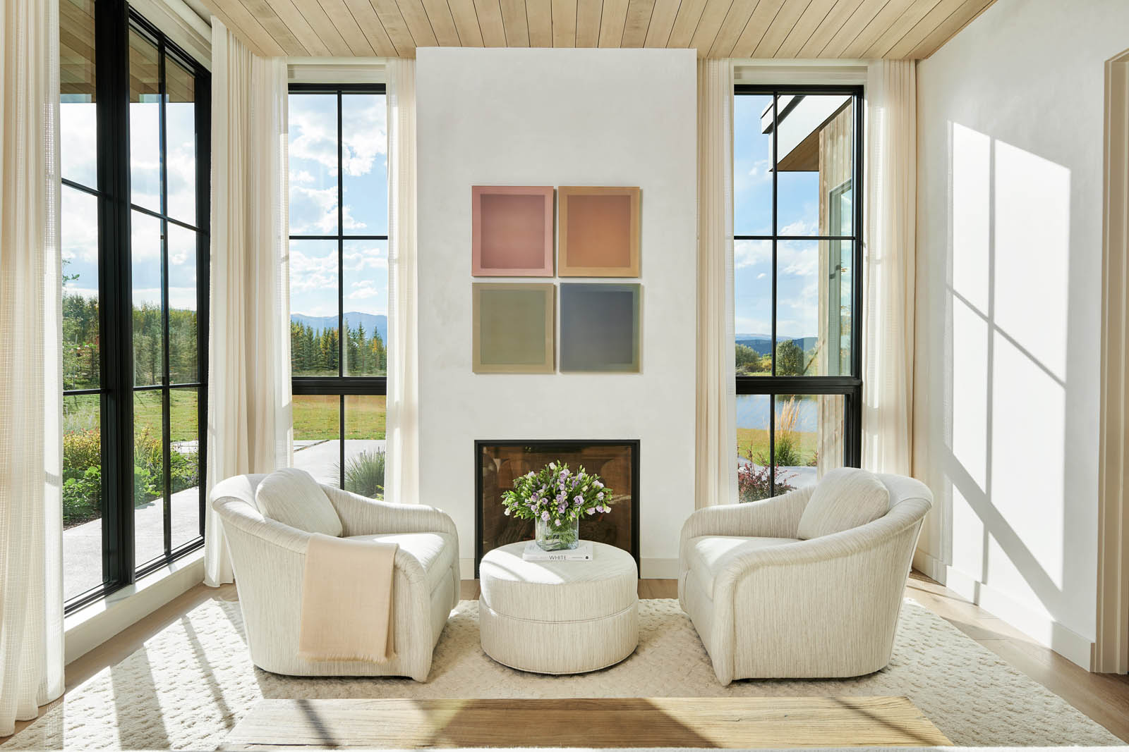 Custom fireplace by Maley Building Corporation