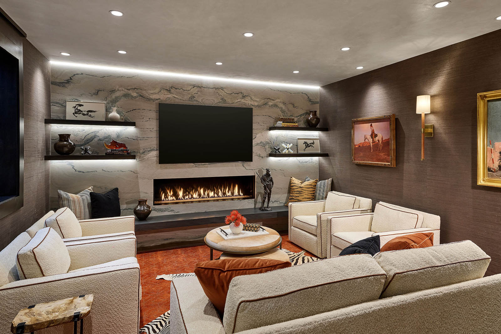 Basement in the Snowmass Creek Home by Maley Building Corporation