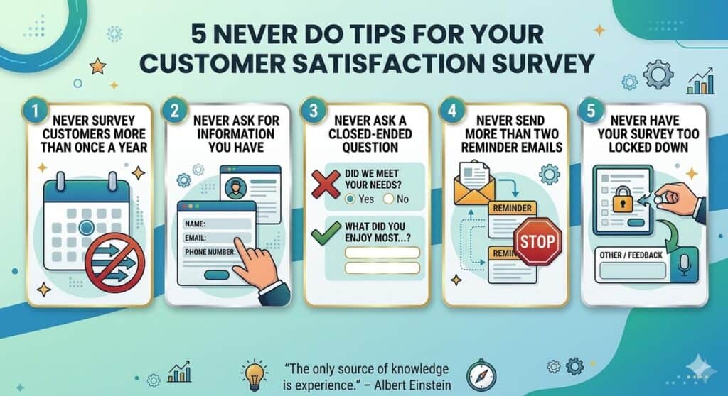 5 never do tips for your customer satisfaction survey 2