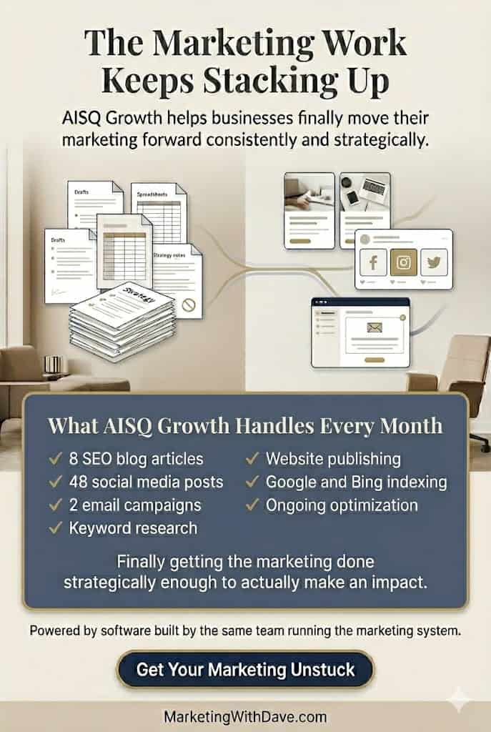Maximize your marketing strategy with AISQ Growth's proven methods, including SEO, social media, and content marketing, to boost business success and online presence.
