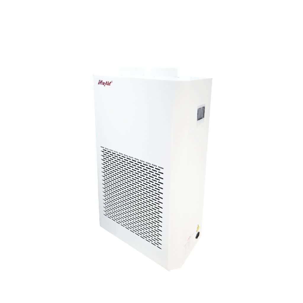 High-efficiency air purifier unit designed by MayAir Group for improved indoor air quality and health.