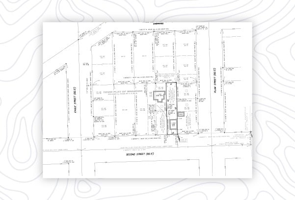 Boundary Survey example.