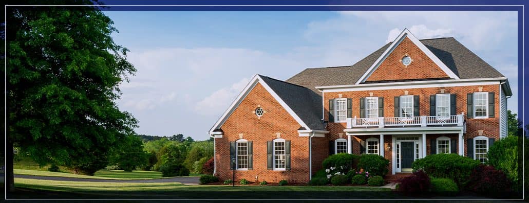 Midwestern home on a large lot of land.