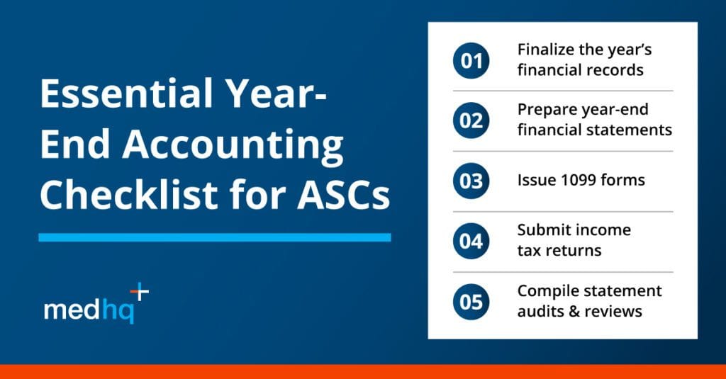 Essential Year-End Accounting Checklists for ASCs