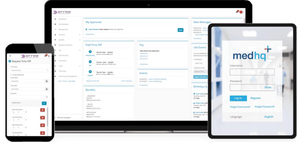the MedHQ client portal