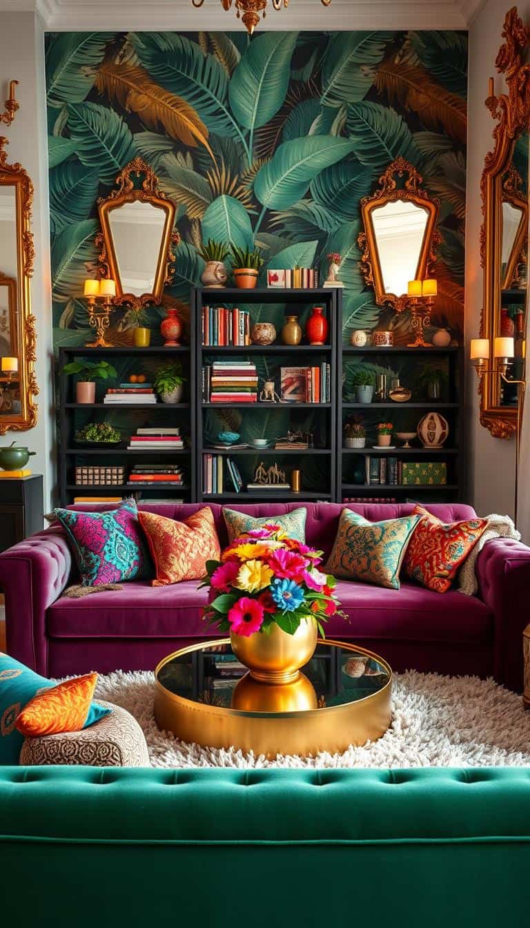 Maximalist Home Décor Trend How to Embrace Bold Colors and and Patterns in 2025