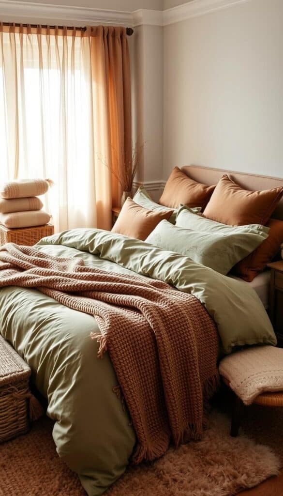 cozy bedroom textiles