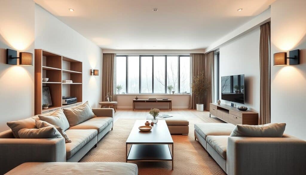 narrow space layout solutions