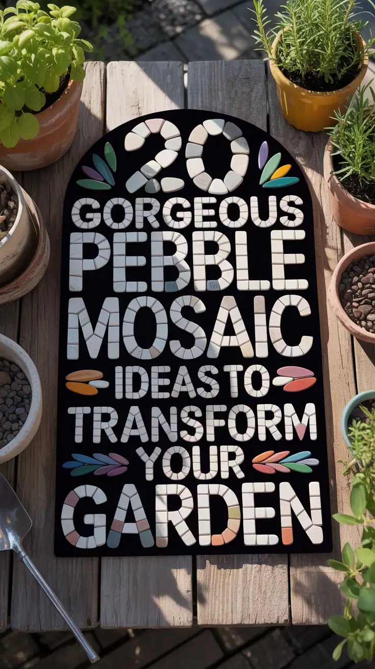 20 Gorgeous Pebble Mosaic Ideas to Transform Your Garden