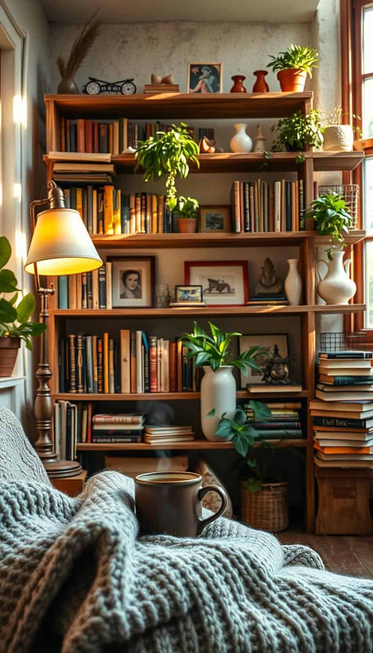 How to Style Bookshelves for a Cozy Aesthetic