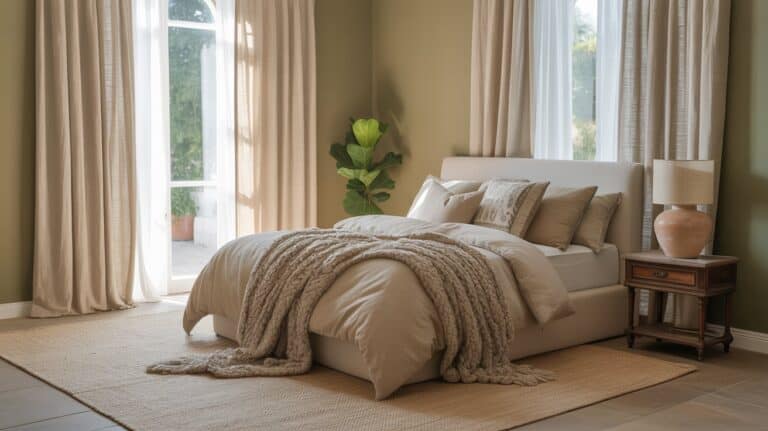 25 Stunning Olive Green and Beige Bedroom Ideas