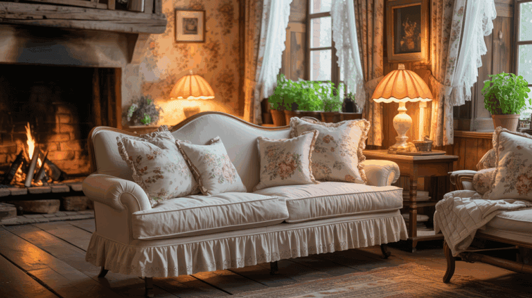 10 Charming Cottagecore Sofas with Ruffles, Florals, and Cozy Throws