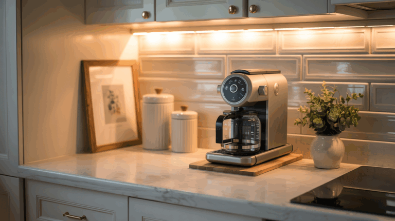 Coffee Area on Counter Ideas That Don’t Take Over Your Kitchen (but Look Luxe)