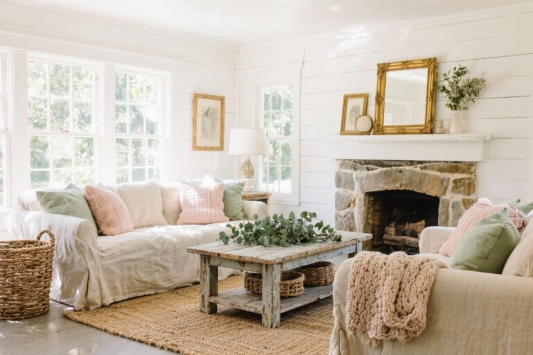 12 Cozy Shabby Chic Farmhouse Living Rooms You’ll Want to Copy
