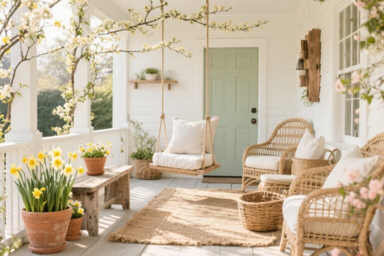 8 Cottage-style Spring Porch Ideas With Natural Textures You’ll Love