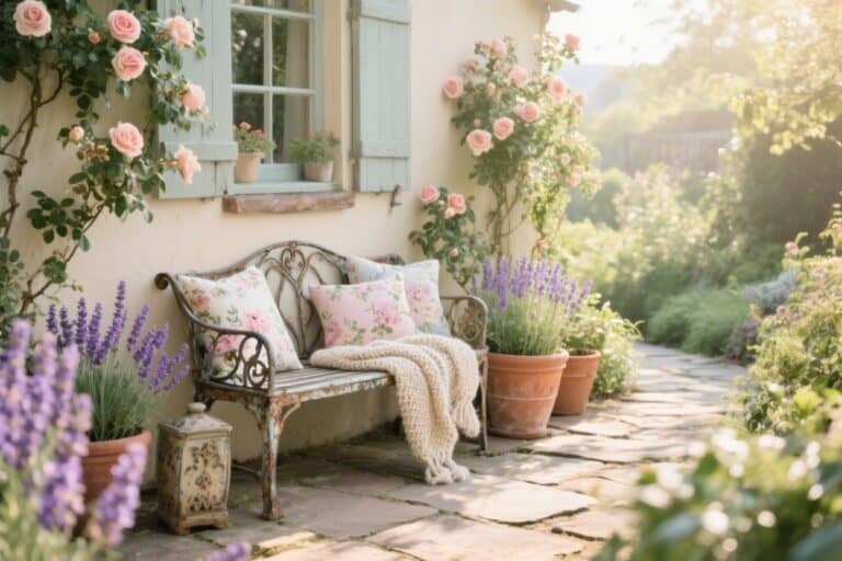 12 Vintage Garden Bench Styling Ideas for Cozy Outdoor Corners You’ll Love