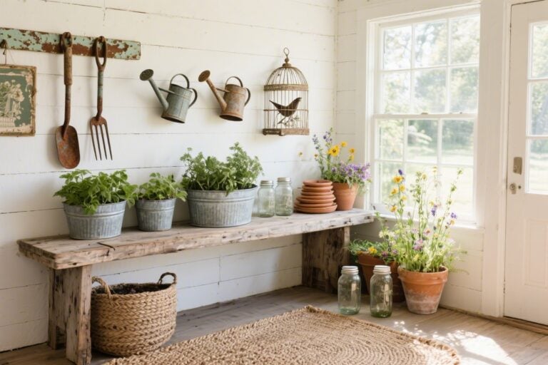 12 Vintage Garden Decor Ideas Using Old Tools and Farm Finds You’ll Love