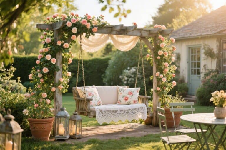 12 Vintage Garden Swing Decor Ideas for a Charming Backyard Retreat