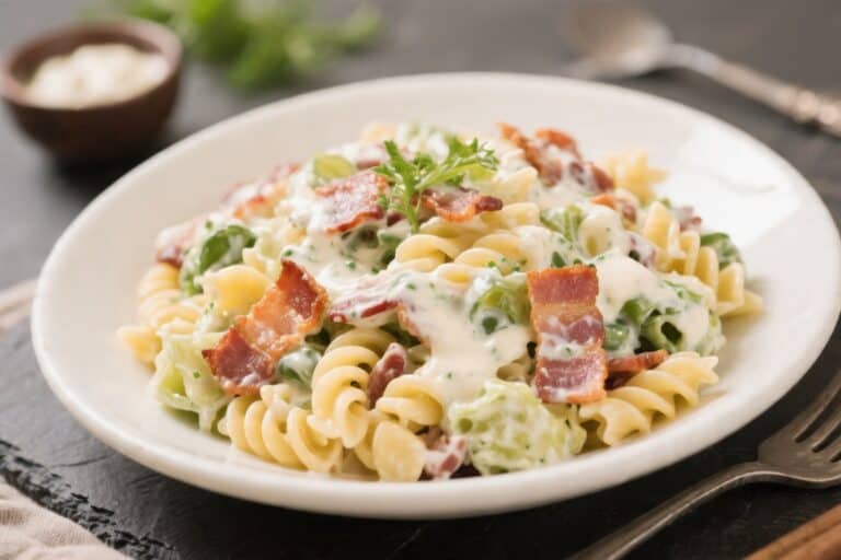 Creamy Bacon Ranch Pasta Salad – A Crowd-Pleasing Classic