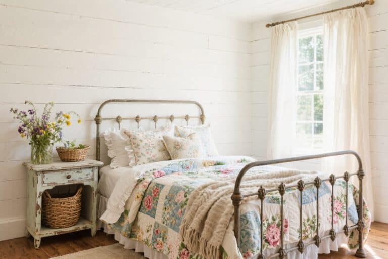 18 Floral Quilt Bedding Ideas for a Cozy Cottage Bedroom You’ll Fall For