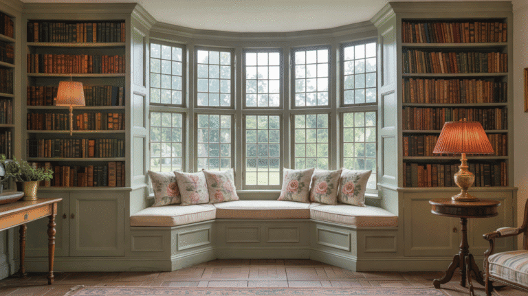 10 Library Bay Window Ideas That Feel Cozy and Timeless