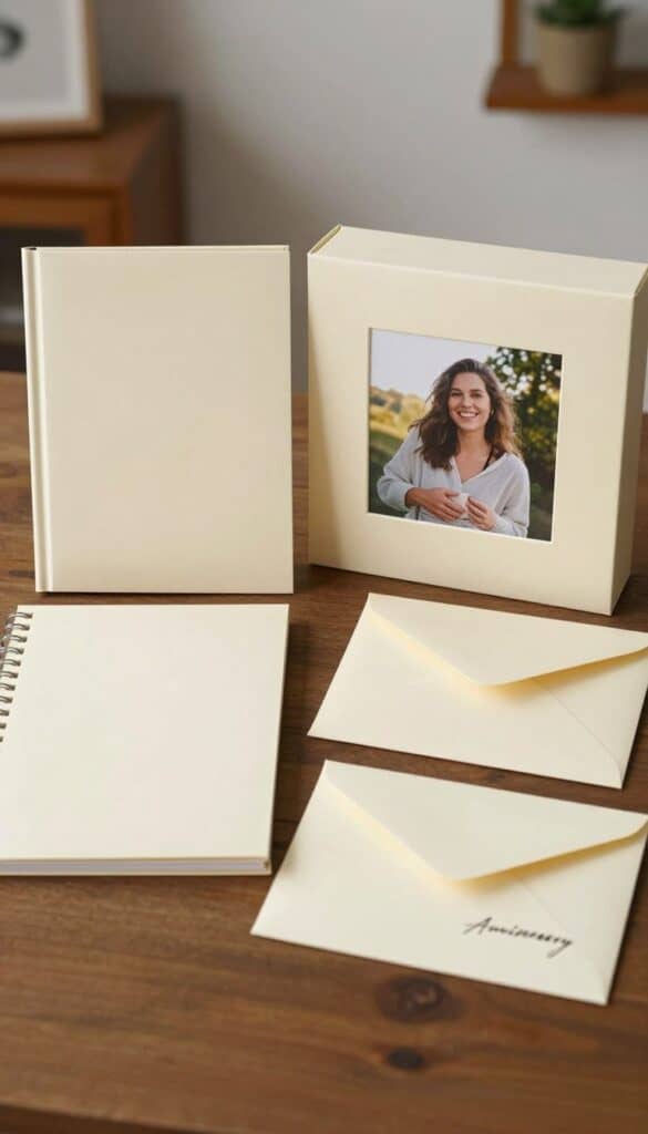 budget-friendly ivory anniversary gift ideas made with paper and photographs