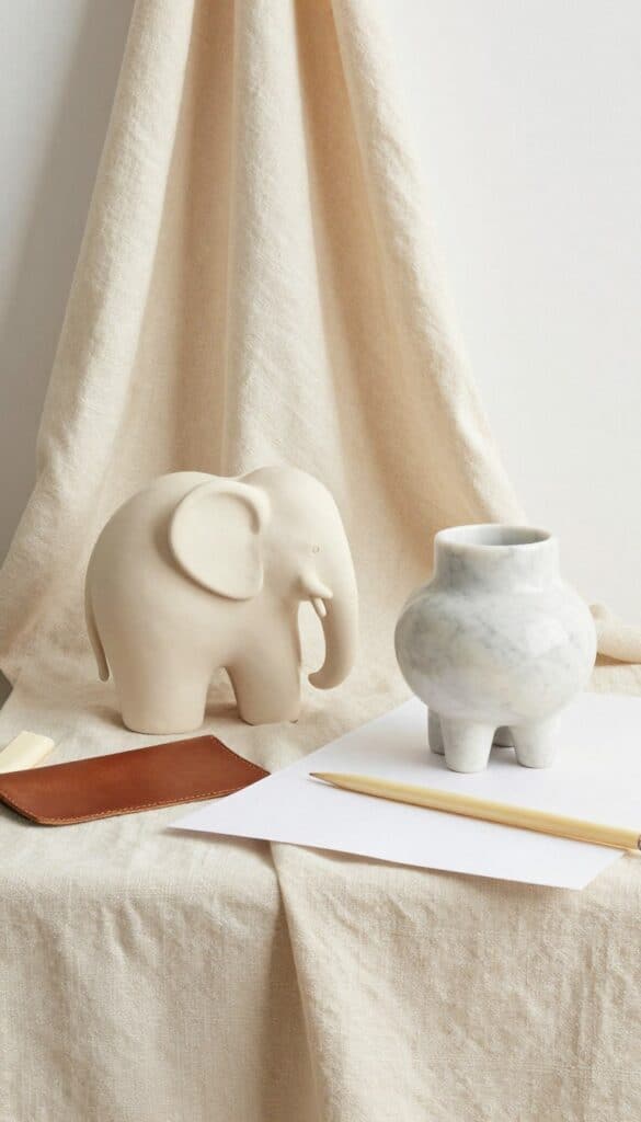 ivory-colored modern alternatives for a 14th wedding anniversary