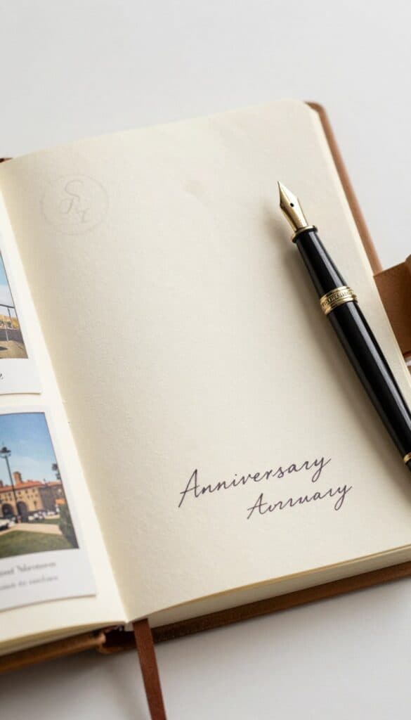 personalized ivory journal for a husband anniversary gift
