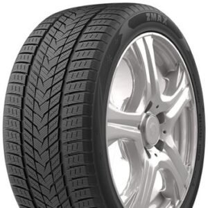 Close-up of Zmax Winterhawke II tire on alloy wheel for winter driving.