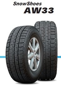 Kapsen Snow Tire AW33 for winter driving, durable tread pattern.