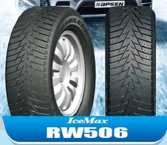 Kapsen Snow Tire RW506 for winter driving on icy roads.