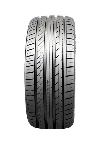All season tire with detailed tread pattern for optimal performance.
