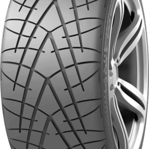 High-performance tire with detailed tread pattern for all-season driving.