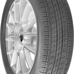 Hankook Optimo H426B all-season tire with silver alloy wheel.
