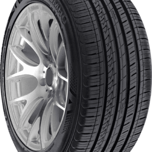 Kumho KU50 all-season tire with alloy wheel for cars.