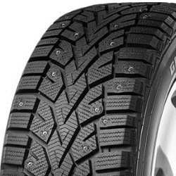 All-season tire with snowflake and studded design for winter driving.