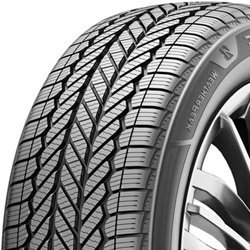 All-weather Bridgestone WeatherPeak tire with detailed tread pattern.