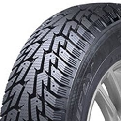 All-season tire with detailed tread pattern for optimal traction and durability.
