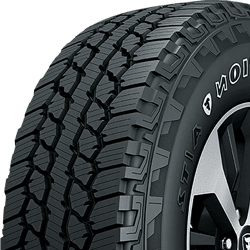 All-terrain tire from Migo Tire Corp. with rugged tread design for durability.