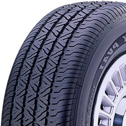 All-season tire with detailed tread pattern for optimal performance.