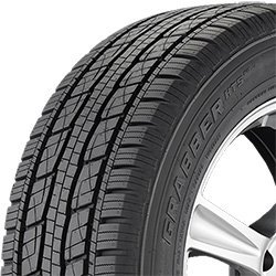 All-season tire with detailed tread pattern for optimal performance.