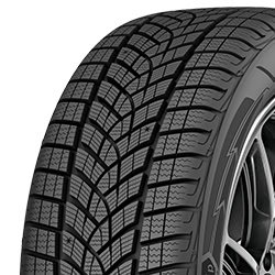 Close-up of a Migo Tire with detailed tread pattern for all-season performance.