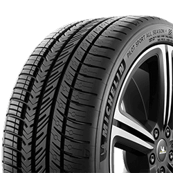 Michelin Pilot Sport All Season 4 BSW tire on a vehicle.