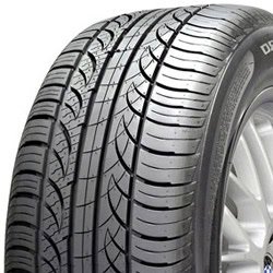 High-performance car tire with advanced tread design for safety and durability.