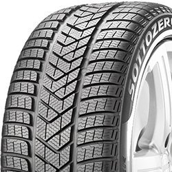 Close-up of Pirelli Winter Sottozero 3 tire with detailed tread pattern.