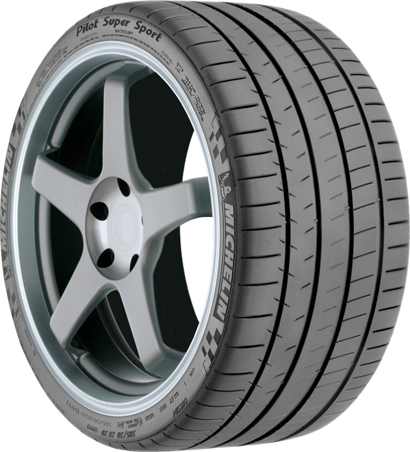 Michelin Pilot Super Sport ZP tire on alloy wheel for summer driving.