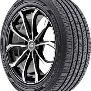 Hankook Dynapro HP2 Plus tire with alloy wheel for all-season driving.